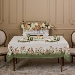 Скатерть "sense" 160х220см ,зеленый 100%хлопок, твил с пропиткой Lefard (850-753-21) Скатерть "sense" 160х220см ,зеленый 100%хлопок, твил с пропиткой Lefard (850-753-21)