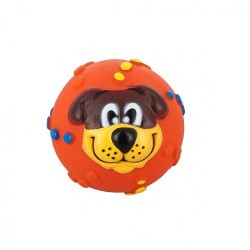 Игрушка для собаки мяч резиновый Каскад Мордочка 7 см (83341)