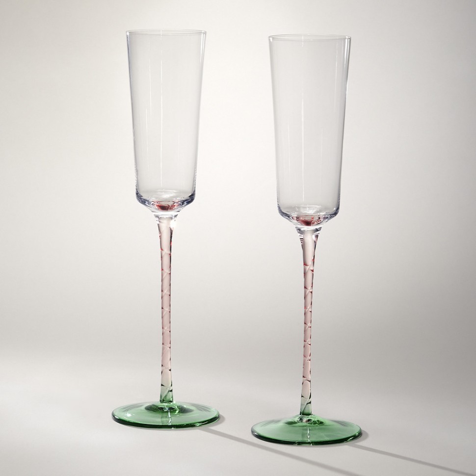 Набор бокалов для шампанского из 2-х штук "blossom" 180 мл Lefard (887-433)