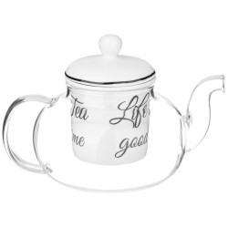 Чайник стеклянный с фарфоровым ситом lefard bon appetit 650 мл Lefard (87-294)