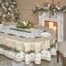 Скатерть овальная "celebration"160х220см ,бежевый, 100% хлопок,твил, пропитка Lefard (850-734-41)