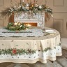 Скатерть овальная "celebration"160х220см ,бежевый, 100% хлопок,твил, пропитка Lefard (850-734-41)