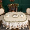 Скатерть  овальная  "щелкунчик" ,160х220см бежевый ,100% хлопок ,твил Lefard (850-757-41)
