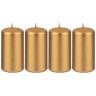 Набор свечей из 4 штук d4*8 см золотой металлик (TT-00012847)