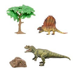 Динозавры и драконы для детей серии "Мир динозавров": акрокантозавр, диметродон (набор фигурок из 4 предметов) (MM216-072)