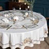 Скатерть круглая "лавандовая весна" 220см, 100% хлопок, твил с пропиткой Lefard (850-768-29)