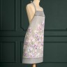 Фартук "ирисы" с карманом, 70х80см, серый 100% хлопок,твил, Lefard (850-755-71)