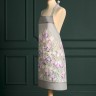 Фартук "ирисы" с карманом, 70х80см, серый 100% хлопок,твил, Lefard (850-755-71)