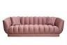 Диван Fabio трехместный велюр розовый Colton 007-ROS 239*95*72см, 2 подушки - TT-00011011