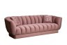 Диван Fabio трехместный велюр розовый Colton 007-ROS 239*95*72см, 2 подушки - TT-00011011
