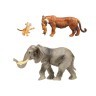 Набор фигурок животных серии "Мир диких животных": Слон и семья тигров, 3 предмета (MM211-250)