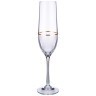 Набор бокалов для шампанского "viola elegance" из 6 шт. 190 мл. высота=24,5 см. Bohemia Crystal (674-728)