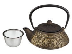 Заварочный чайник чугунный с эмалированным покрытием внутри 800 мл Lefard (734-047)