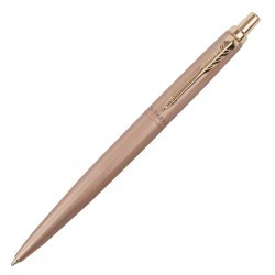 Ручка шариковая Parker "Jotter XL Monochrome Pink Gold PGT" розовое золото сталь синяя 143765 (1) (89438)