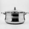 Кастрюля со стеклянной крышкой 26см 7,2л нерж/сталь (2140-1)