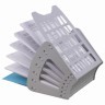 Лоток для бумаг веерный BRAUBERG-SMART 7-ми секционный сетчатый серый 231144 (1) (92905)