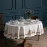 Скатерть овальная "лавандовая весна" 140х180см, 100% хлопок, твил c пропиткой Lefard (850-768-4)