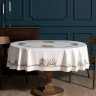 Скатерть овальная "лавандовая весна" 140х180см, 100% хлопок, твил c пропиткой Lefard (850-768-4)