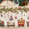 Скатерть "щелкунчик" 140х400см ,бежевый,100% хлопок с пропиткой,твил Lefard (850-757-23)
