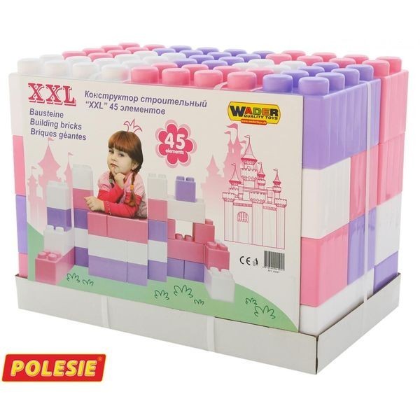 Конструктор строительный "XXL", 45 элементов (40091_PLS)