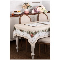 Скатерть "celebration" 140х180см ,бежевый, 100% хлопок с пропиткой,твил,горох Lefard (850-734-23)