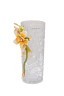 Ваза стеклянная с золотым цветком 13*10*25см (TT-00012018)