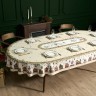 Скатерть 175х300 cm овальная, "щелкунчик" цвет: бежевый,  полиэстер 100% Lefard (986-002-42)