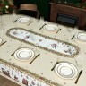 Скатерть 175х300 cm овальная, "щелкунчик" цвет: бежевый,  полиэстер 100% Lefard (986-002-42)