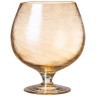 Ваза "aura cracle amber" 2 л Muza (380-644)
