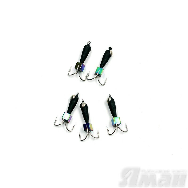 Мормышка вольфрамрам безнасадочная Яман Черт коронка никель (дл.), d-5 мм, 2,0 г (5 шт.) Я-МР1653 (60598)