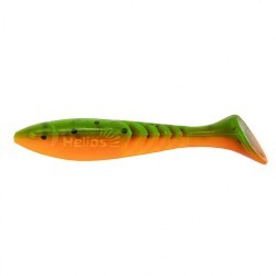 Виброхвост Helios Slash 2,64"/6,7 см, цвет Pepper Green & Orange 10 шт HS-19-018 (77829)