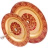 Блюдо двухярусное «jasmin» red 21,28 см АКСАМ (339-179)