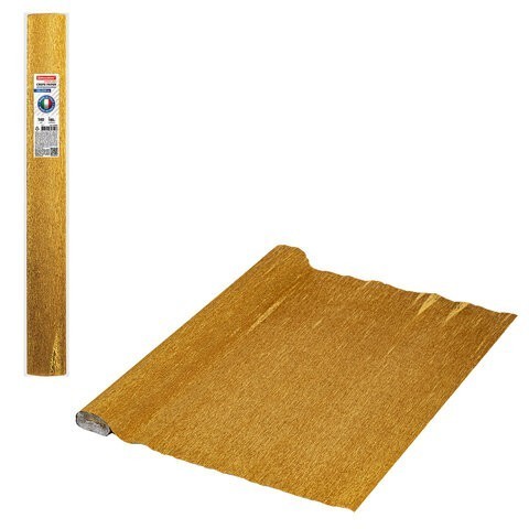 Бумага гофр. Brauberg Fiore 140 г/м2 античное золото (917) 50х250 см 112603 (87006)