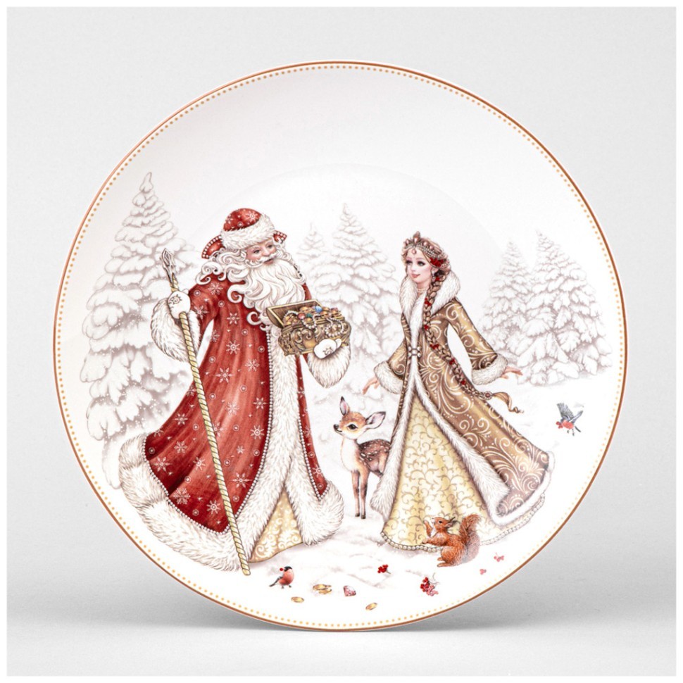 Тарелка закусочная lefard "морозко" 20,5 см  Lefard (85-2038)