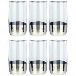 Набор стаканов из 6 шт "черное море деми серебро" 330 мл Акционерное Общество (194-604)