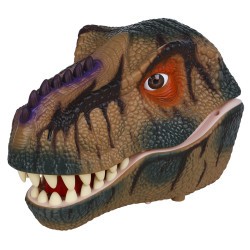 Тираннозавр (Тирекс) серии "Мир динозавров" - Игрушка на руку, парогенератор, коричневый (MM219-364)