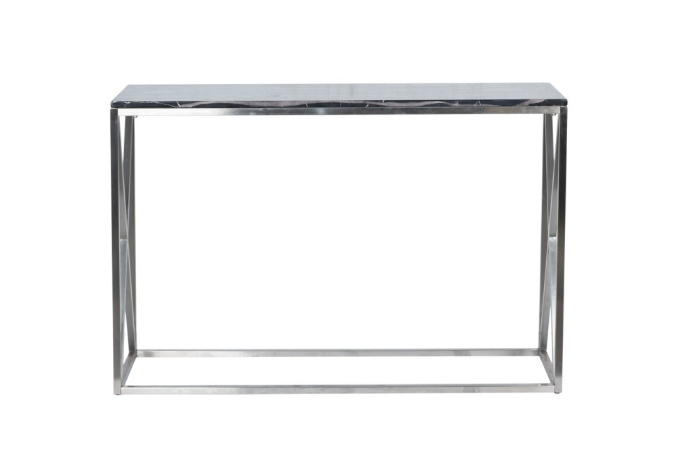 Консоль Nero Oriental иск.мрам/мат.хром 120*40*78см (TT-00002133)