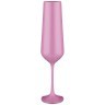 Набор бокалов для шампанского "sandra sprayed pink" из 6 шт. 200 мл. высота=25 см. Bohemia Crystal (674-722)