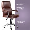Кресло офисное BRABIX PREMIUM Cuba EX-542, экокожа, коричневое, 532550 (1) (96500)
