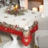 Скатерть "морозко.снегири" 140х180см, красный, 100% хлопок,твил пропитка Lefard (850-745-2)