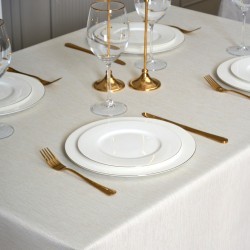 Скатерть  160х300 cm прямоугольная, "феерия. золото", цвет: бежевый, tm lefard, полиэстер 100% (кор= Lefard (986-003-22)
