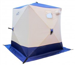 Зимняя палатка куб Следопыт 1,8*1,8 м Oxford 240D PU 2000 PF-TW-02/04 (белый/синий) (55064s66664)
