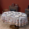 Скатерть  овальная  "passage" ,160х220см, 100% хлопок,твил c пропиткой, серый Lefard (850-761-41)