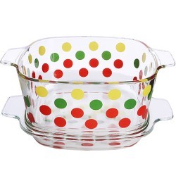 Кастрюля стекло 1,5л с крышкойLR (31038)