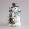 Статуэтка "снеговик" с led-подсветкой 14х12х23 см Lefard (121-113)