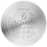 Ковш agness со стеклянной крышкой, нерж.сталь, серия "арктик" 1,0л 14х7,5см Agness (937-332)