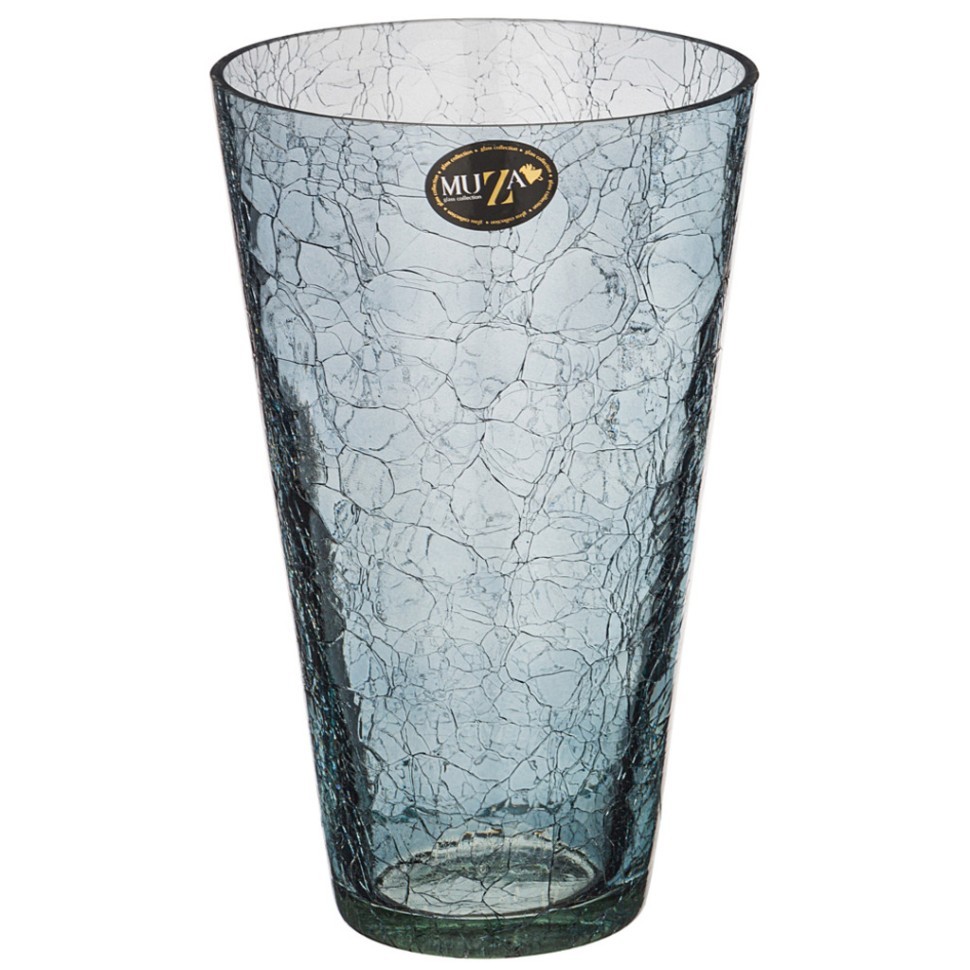 Ваза конус "cracle" высота 24см Muza (380-645)