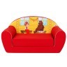 Раскладной бескаркасный (мягкий) детский диван серии "Сказки", Маша и медведь (PCR320-132)