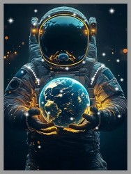 Картина Мечты о доме с кристаллами Swarovski (3347)