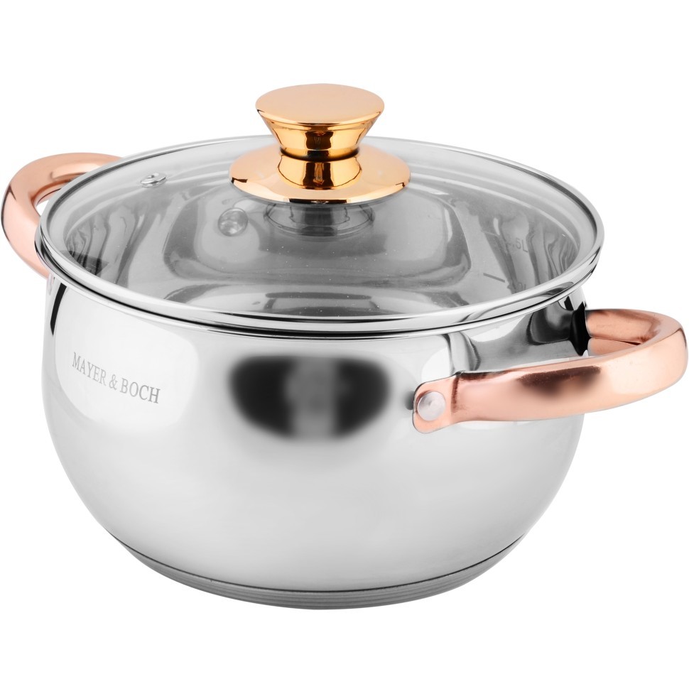 Кастрюля 4л нерж/ст с крышкой (9-40458-4)